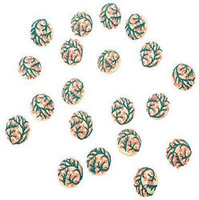 

Fabric and Lace BT061C Fabric, Metal Buttons(Pack of 20)