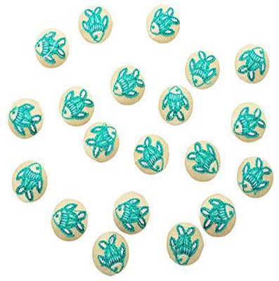 

Fabric and Lace BT040C Fabric, Metal Buttons(Pack of 20)