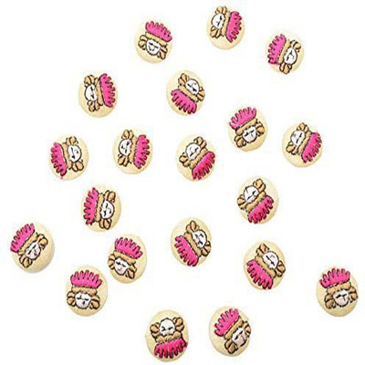 

Fabric and Lace BT054B Fabric, Metal Buttons(Pack of 20)