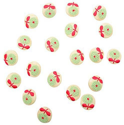 

Fabric and Lace BT038A Fabric, Metal Buttons(Pack of 20)