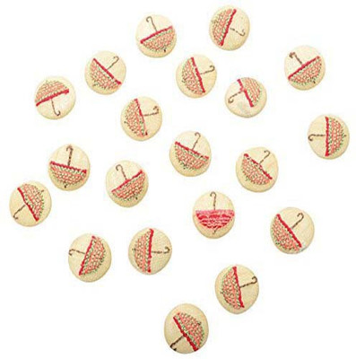 

Fabric and Lace BT057A Fabric, Metal Buttons(Pack of 20)