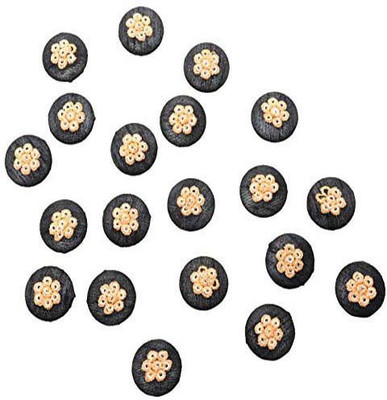

Fabric and Lace BT064F Fabric, Metal Buttons(Pack of 20)