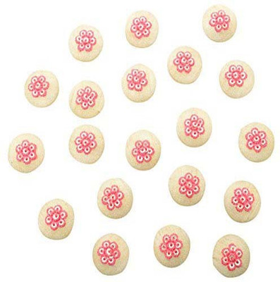 

Fabric and Lace BT022E Fabric, Metal Buttons(Pack of 20)