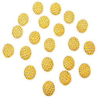 

Fabric and Lace BT034F Fabric, Metal Buttons(Pack of 20)