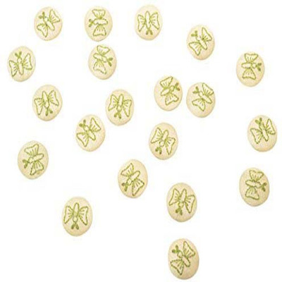 

Fabric and Lace BT032F Fabric, Metal Buttons(Pack of 20)