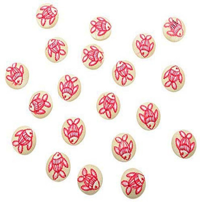 

Fabric and Lace BT040A Fabric, Metal Buttons(Pack of 20)