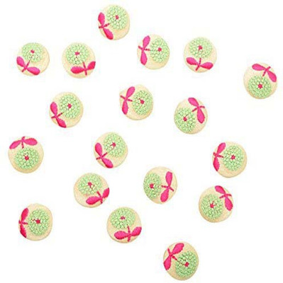

Fabric and Lace BT051C Fabric, Metal Buttons(Pack of 20)