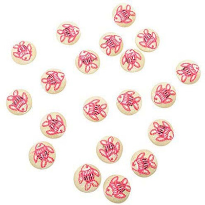 

Fabric and Lace BT040B Fabric, Metal Buttons(Pack of 20)