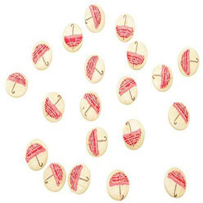 

Fabric and Lace BT057B Fabric, Metal Buttons(Pack of 20)