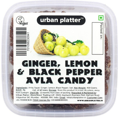 

Urban Platter [All Natural, Loaded with Vitamin-C & Super-digestive] Ginger, Lemon & Pepper Avla Candy