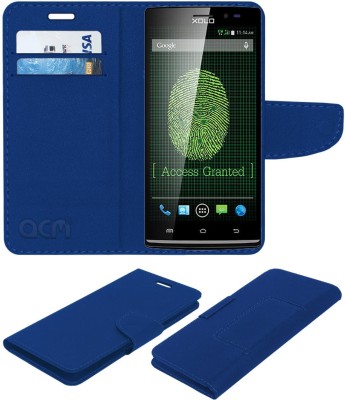 ACM Flip Cover for Xolo Q2100(Blue, Cases with Holder, Pack of: 1)