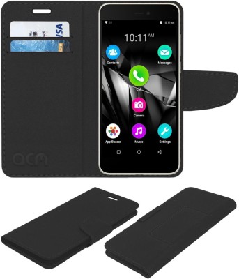 ACM Flip Cover for Micromax Canvas Spark 3(Black, Cases with Holder, Pack of: 1)