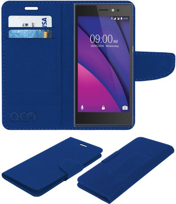 ACM Flip Cover for Lava X38 4g(Blue, Cases with Holder, Pack of: 1)
