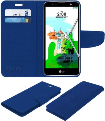 ACM Flip Cover for Lg K535d Stylus 2 Plus(Blue, Cases with Holder, Pack of: 1)