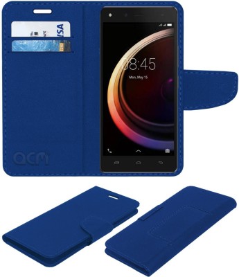 ACM Flip Cover for Infinix Hot 4 Pro(Blue, Cases with Holder, Pack of: 1)