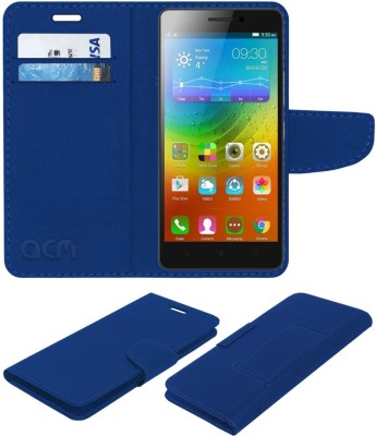 ACM Flip Cover for Lenovo A7000 Turbo(Blue, Cases with Holder, Pack of: 1)