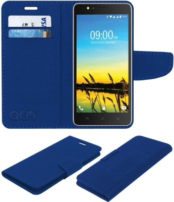 ACM Flip Cover for Lava A79(Blue, Cases with Holder, Pack of: 1)