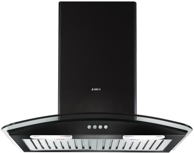 

Elica Kitchen Chimney Life Time Warranty with Push Button Control 60 cm, 1150 m³/hr (GLACE LTW 60 SLIM NERO PB POWER PLUS IC, Stainless Steel) Wall Mounted Chimney(Black 1150 CMH)