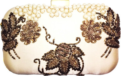 

RAINY FASHION Party Beige Clutch