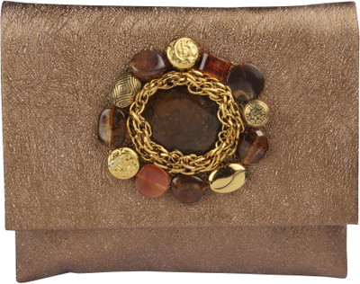 

Sunbeams Party Brown Clutch