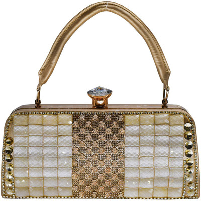 

Bagaholics Party Gold Clutch