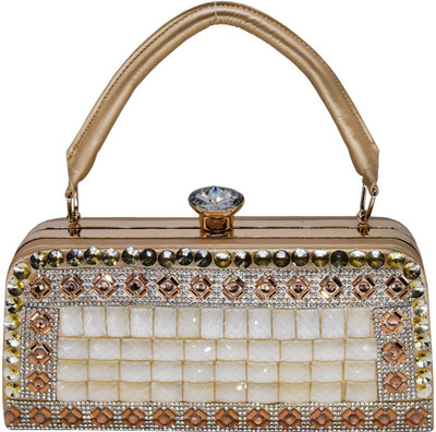 

Bagaholics Party Gold Clutch