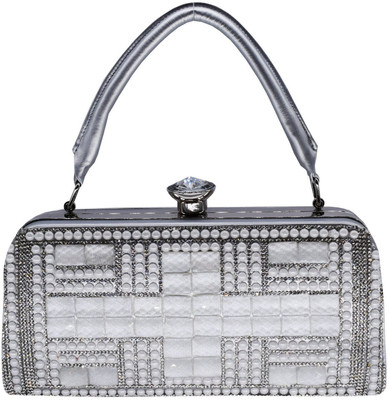 

Bagaholics Party Silver Clutch
