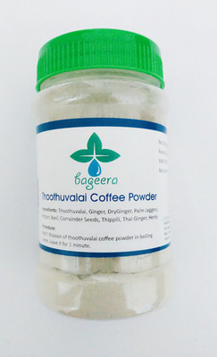 

Bageera Naturals Climbing Brinjal(Thoothuvalai) Coffee Powder 200 g Filter Coffee 200 g(Basil Flavoured)