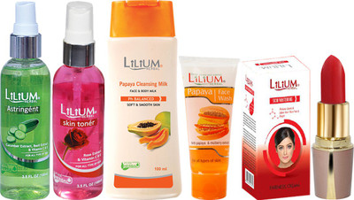 

Lilium Super Saving Skin Care Combo Pack With Moisturizing Lipstick(Set of 6)