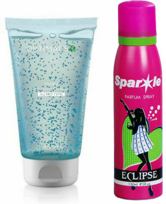 

Oriflame Sweden hydra refreshing gel wash all skin types 150 ml (32415) with One Perfume Spray 150 Ml(Set of 2)