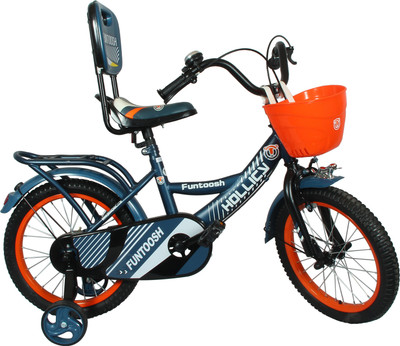 

Hollicy FUNTOOSH 16 INCH KIDS BICYCLE - MATT BLUE/ORANGE 16 T Single Speed Recreation Cycle(Blue, Orange), Greyish black;orange