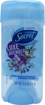 

Secret Clear Gel Luxe Lavender Antiperspirant - 73g (2.6oz) Deodorant Gel - For Men & Women(73 g)
