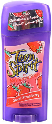 

Lady Speed Stick Teen Spirit Deodorant Stick, Sweet Strawberry - 65g Deodorant Stick - For Women(65 g)