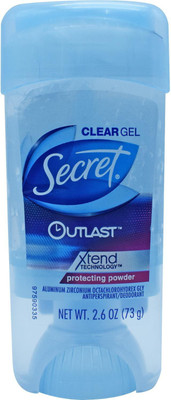 

Secret Clear Gel Outlast Antiperspirant, Protecting Powder - 73g (2.6oz) Deodorant Gel - For Men & Women(73 g)