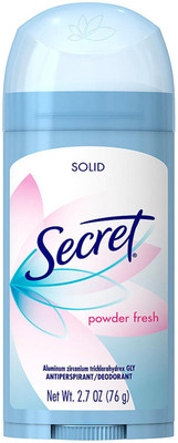 

Secret Solid Deodorant Stick, Powder Fresh - 76g (2.7oz) Deodorant Stick - For Men & Women(76 g)