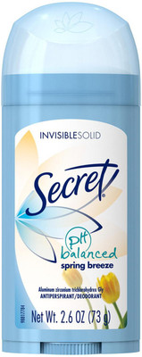 

Secret Invisible Solid Deodorant Stick, Spring Breeze - 73g (2.6oz) Deodorant Stick - For Men & Women(73 g)