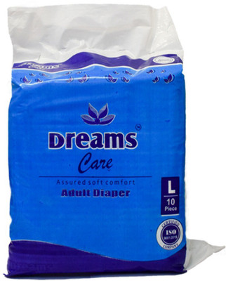 

Dreams Care side tape diaper Adult Diapers - L(10 Pieces)