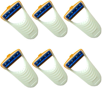 

AuraSkin DISPOSABLE PREPARATION RAZOR HAIR REMOVER MOSTLY USED BY DOCTOR (6Pcs) Disposable Razor(Pack of 6)