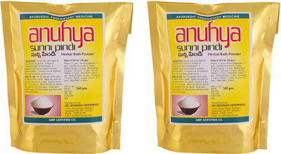 

ANUHYA Herbal Bath Powder for Men & Women 600 gm (Pack of 2)(1000 g)