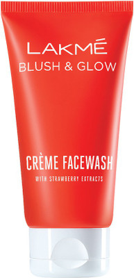 

Lakme Blush and Glow Strawberry Extracts Creme Face Wash(100 g)