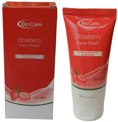 

Biocare Strawberry Face Wash For Skin Pores And Re-freshness Face Wash(150 ml)