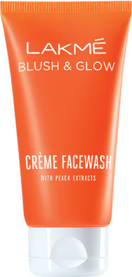

Lakme Blush and Glow Peach Extracts Creme Face Wash(100 g)