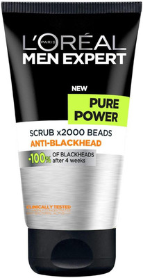 

L'Oreal Paris Men Expert Pure Power Scrub x2000 Beads Anti-Blackhead Face Wash - 150ml Face Wash(150 ml)