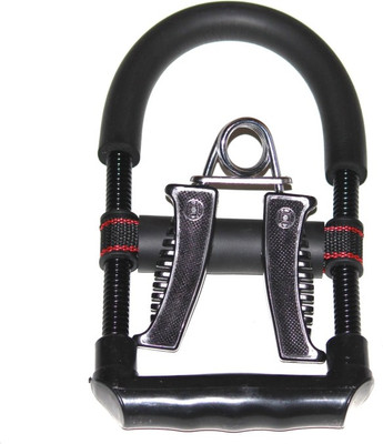

CSU Wrist Exerciser with Hand Grip - Arm Strengthener Combo - For Single Hand Hand Grip/Fitness Grip(Black)