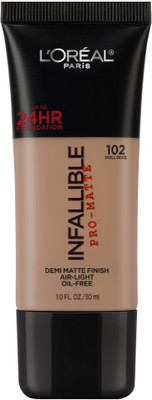 

L'Oreal Infallible Pro-Matte, 30 g Foundation(Shell Beige 102, 30 ml)