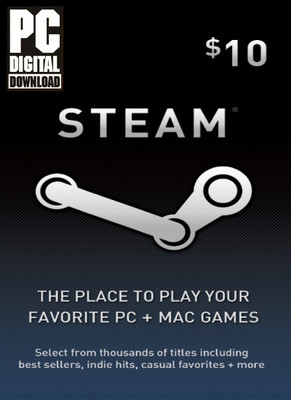 

Steam Gift Card 10 USD for PC