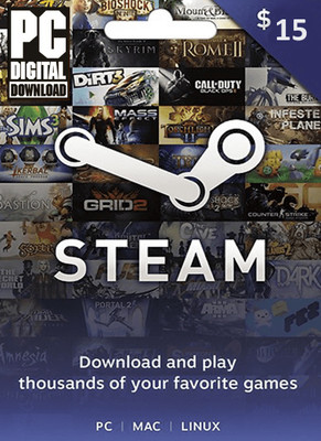 

Steam Gift Card 15 USD for PC
