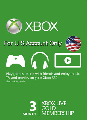 

X-BOX Live 3 Month U.S for PC
