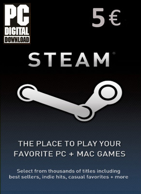 

Steam Gift Card 5 EUR for PC
