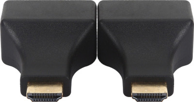 

WECAM HDMI to Dual RJ45 Port Network Cable Extender Gaming Adapter(Black, For PC)